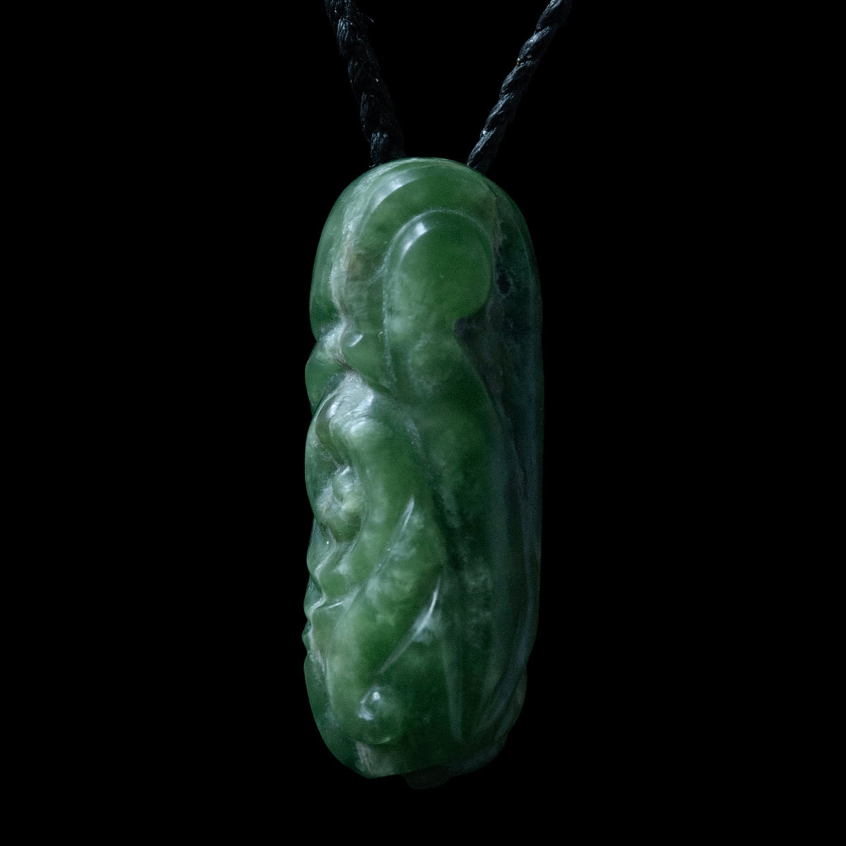 Marsden jade spiral pendant