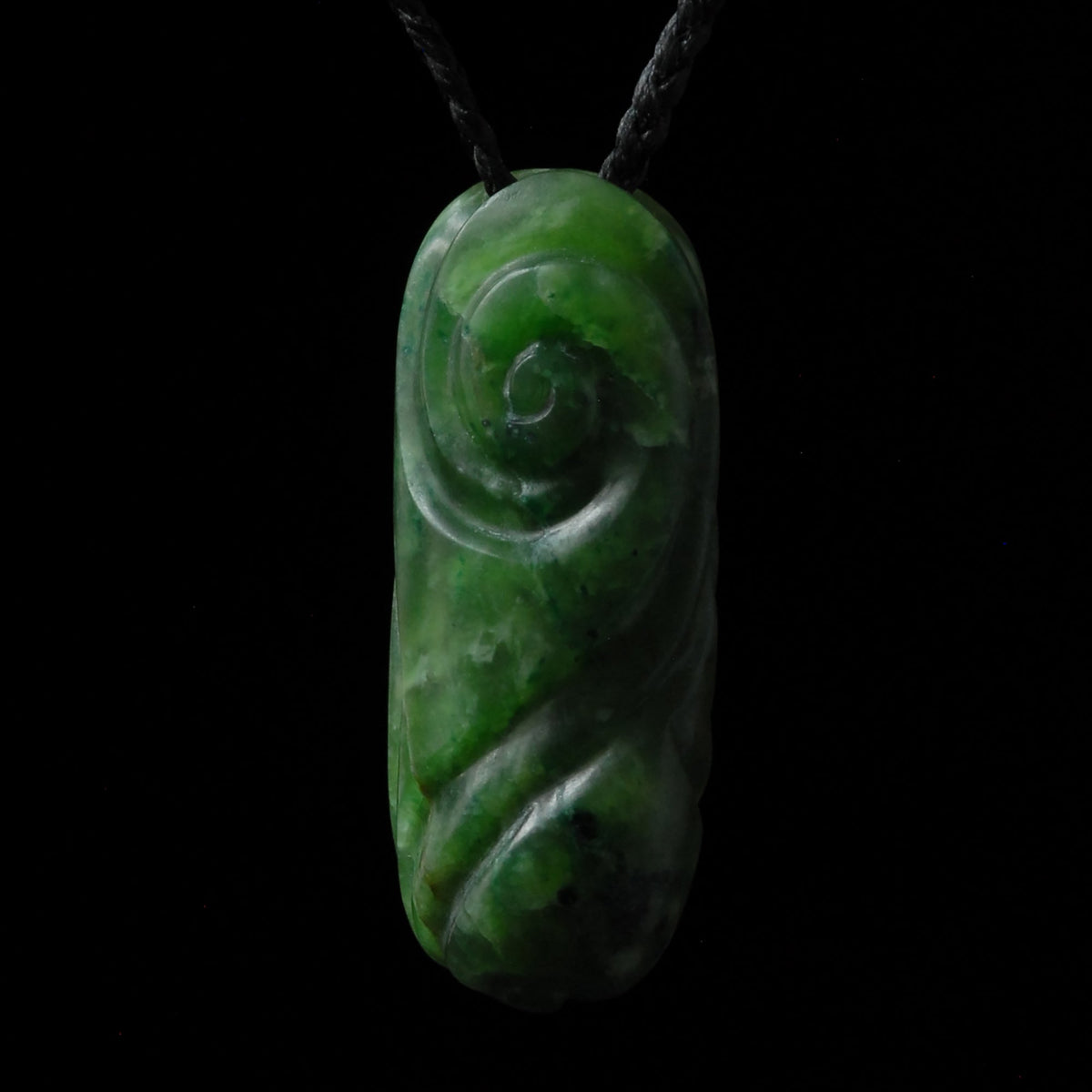 Marsden jade spiral pendant